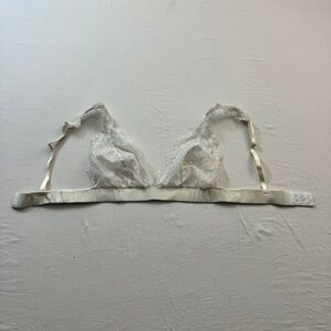 Jezebel Sheer Lace Bralette in White